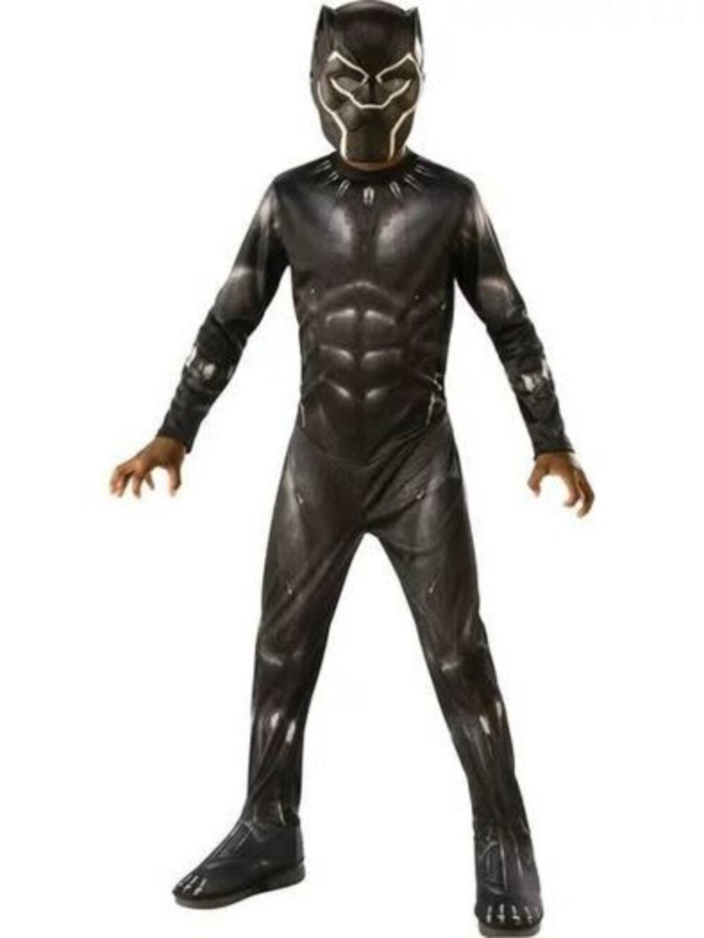 Brand New Marvel Black Panther Child Deluxe Boys Halloween Costume, Medium 8-10.